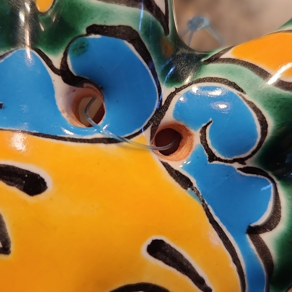 NWT Hecho En Princess Cruises Colorful Sun Face Wall Art 5" - Picture 4 of 4